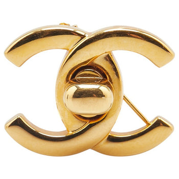 Vintage Chanel Coco Mark Turnlock Brooch