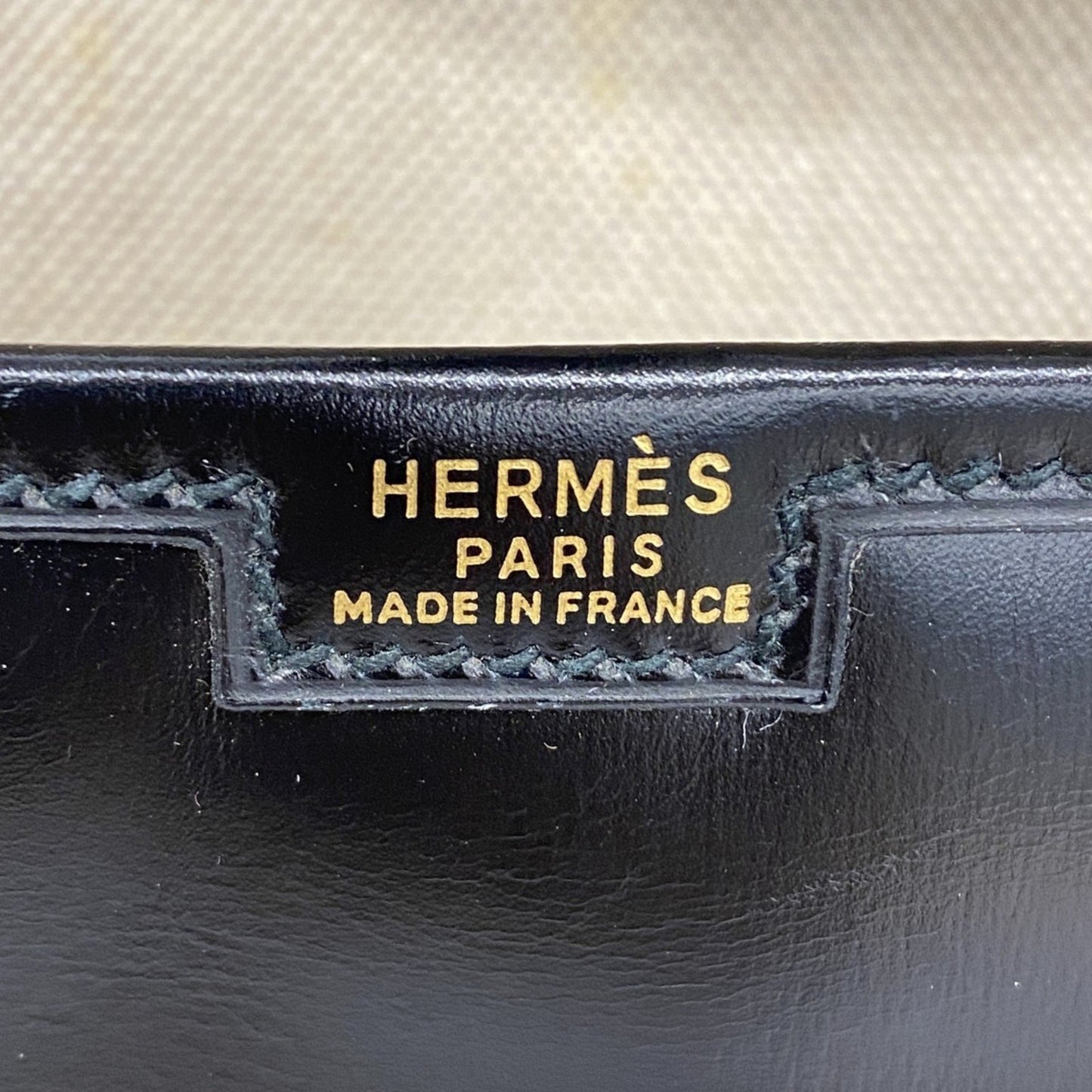 Hermes Herms Jige Pm Clutch Bag In Box Calf Leather