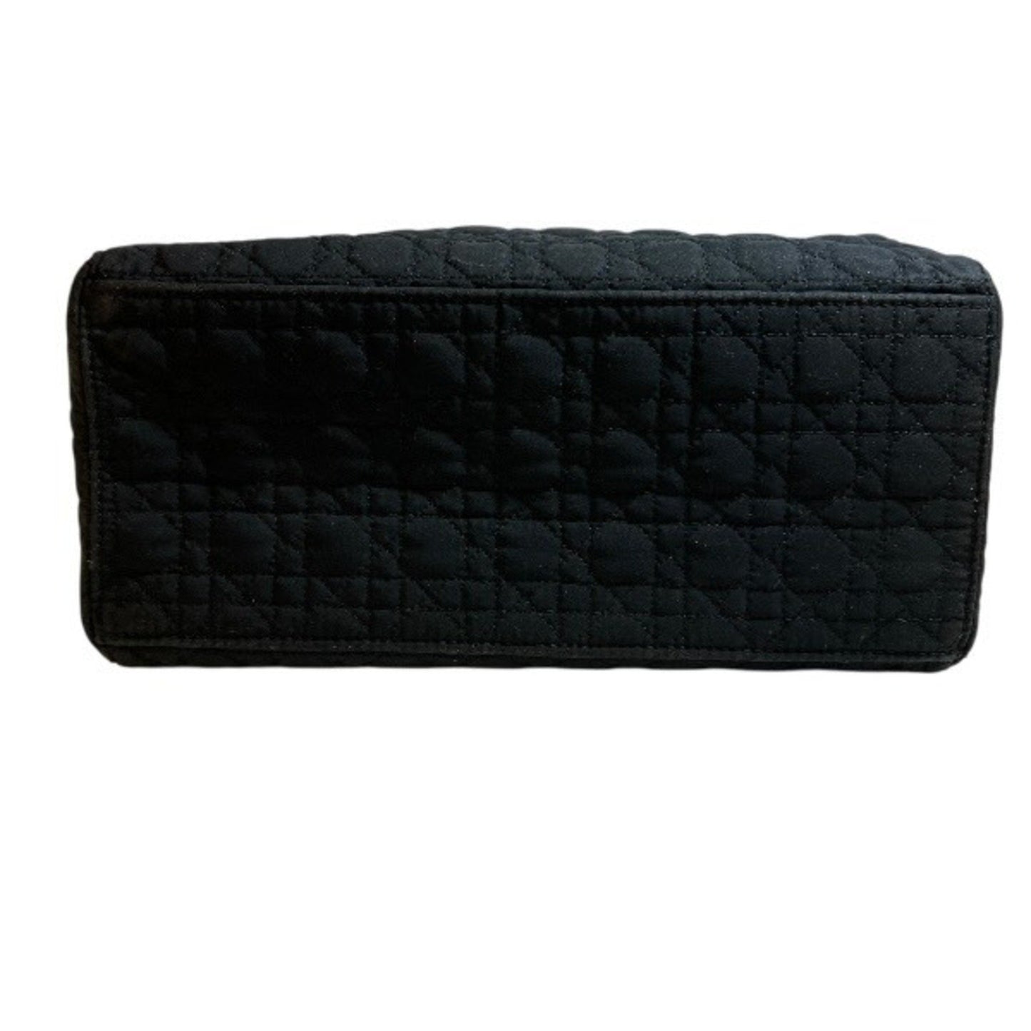 Christian Dior Dior Cannage Lady Black Canvas Bag Handbag