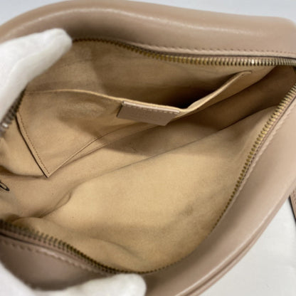 Gucci Gg Marmont Shoulder Bag 447632 Leather Pink Beige