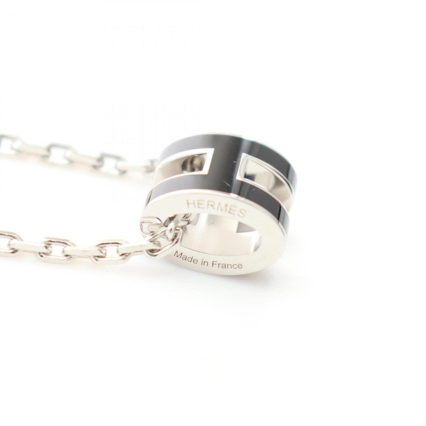 Hermes Hermes Mini Pop H Mini Pop Necklace Stainless Steel