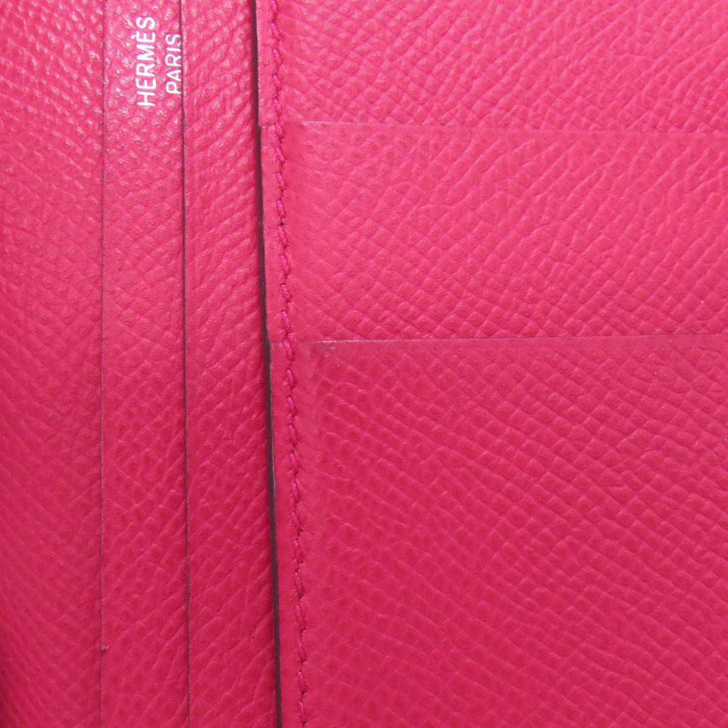 Hermes Herms Bearn Soufflet Silver Hardware Long Wallet Epson