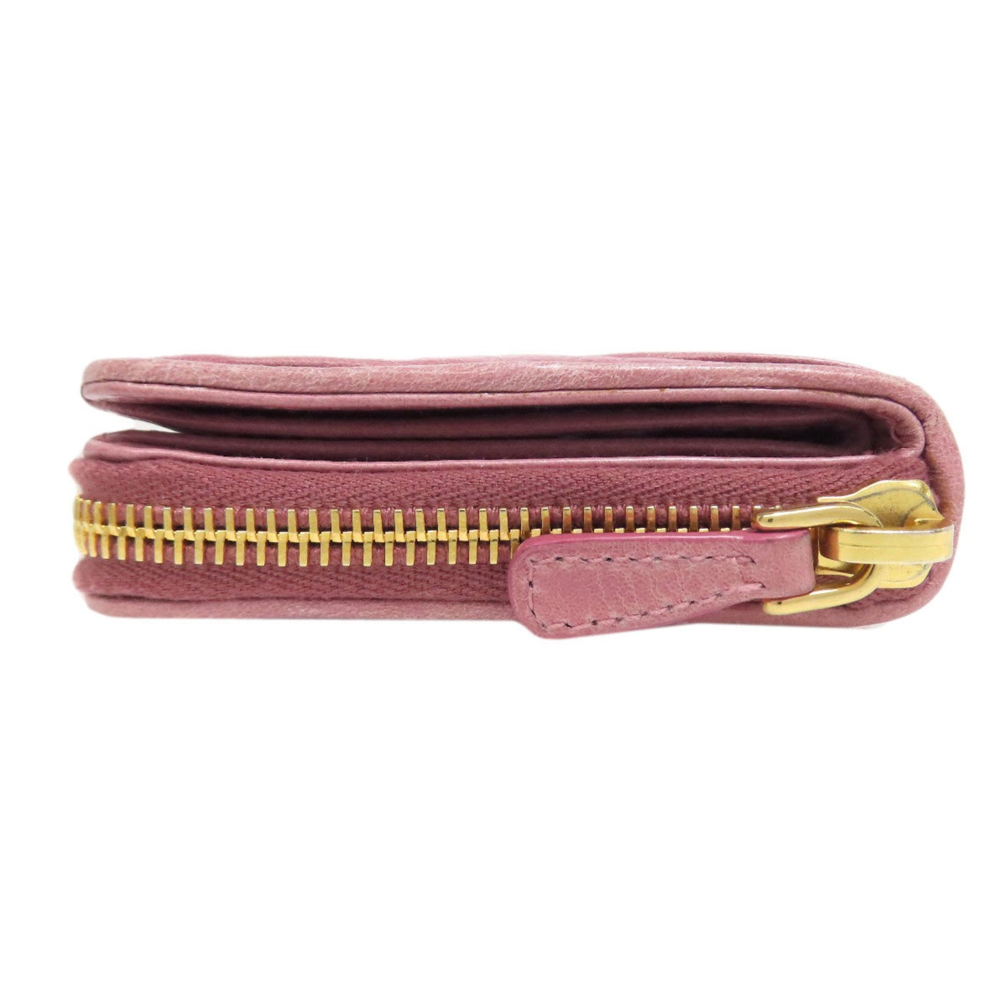 Miu Miu Miu Matelasse Leather Bifold Wallet