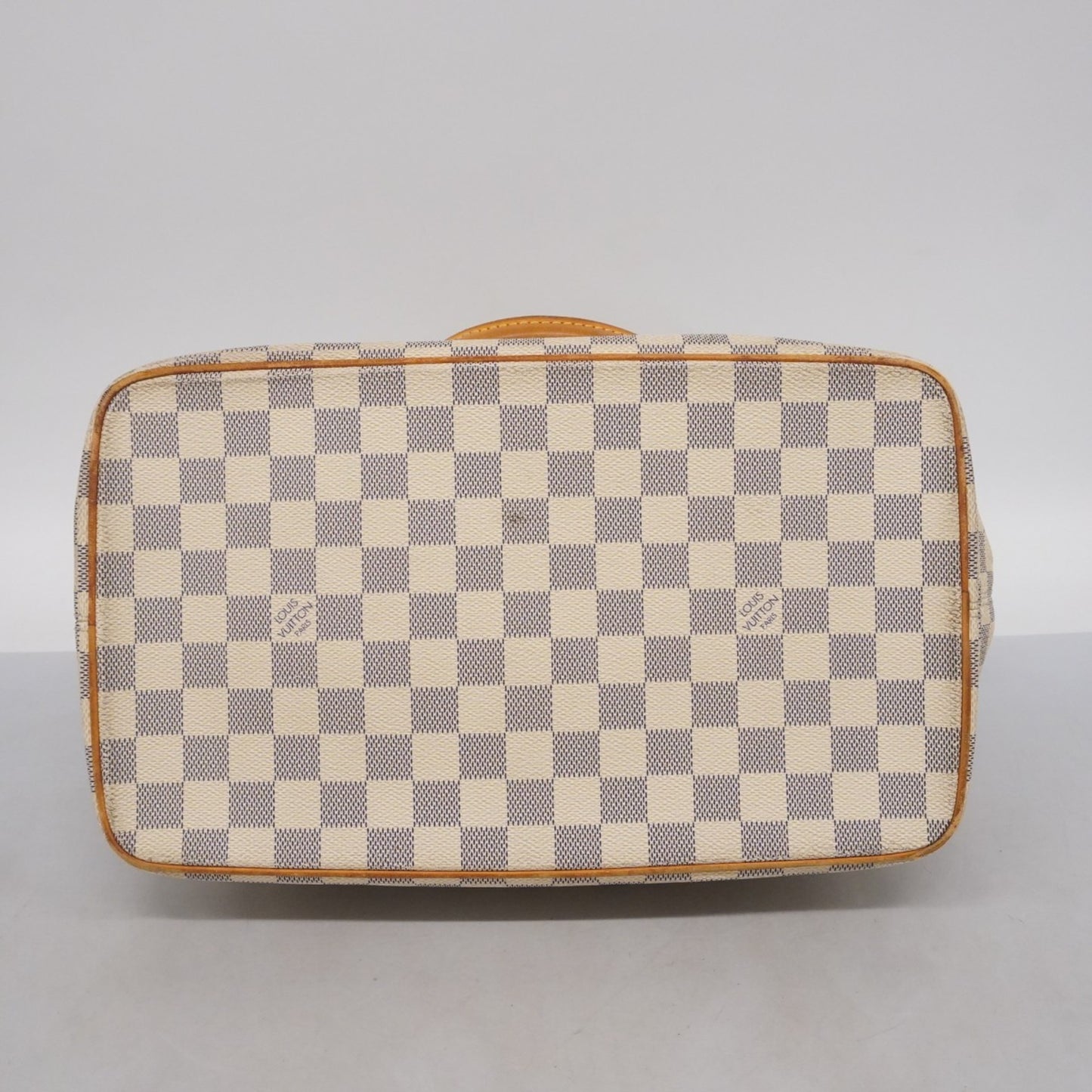 Louis Vuitton Damier Azur Saleya Mm Tote Bag N51185 White