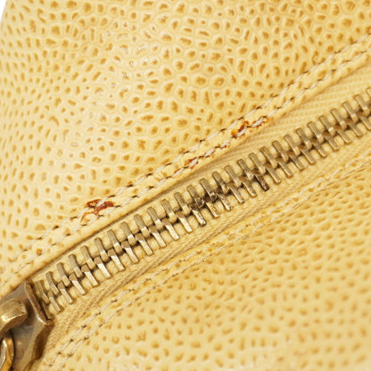 Chanel Matelasse Chain Handbag In Beige Caviar Leather For Women