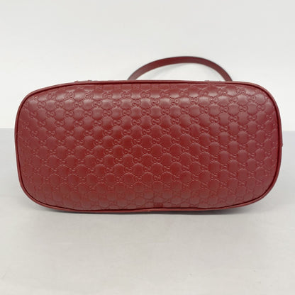 Gucci Micro Guccissima Handbag 449654 Leather Red Champagne