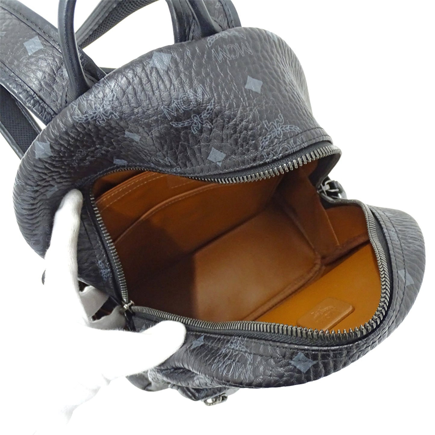 Mcm Women'S Visetos Side Stud Backpack In Coated Canvas