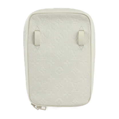 Louis Vuitton Utility Side Bag Monogram Shoulder M53297 Taurillon Leather Off-White Body Pouch