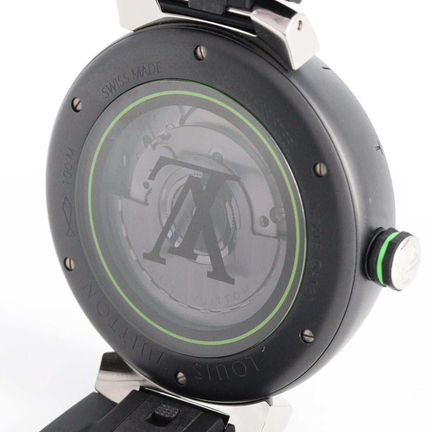 Louis Vuitton Tambour Qa131Z Stainless Steel Automatic Watch