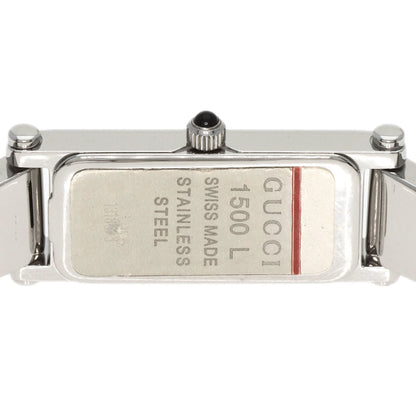 Gucci 1500L Square Face Watch Stainless Steel Ss