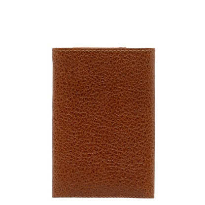 Salvatore Ferragamo F Metal Fittings Key Case 6-Fold Billfold 228105 Brown Leather
