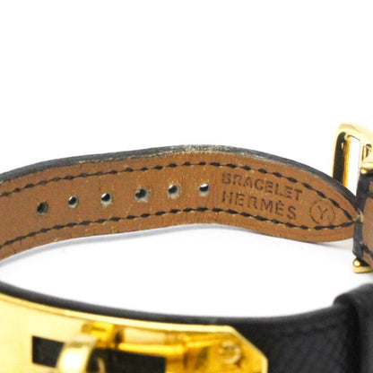 Hermes Kelly Watch Gold Plated Leather Quartz