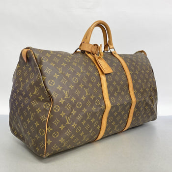 Louis Vuitton Monogram Keepall 60 Boston Bag M41422 Brown