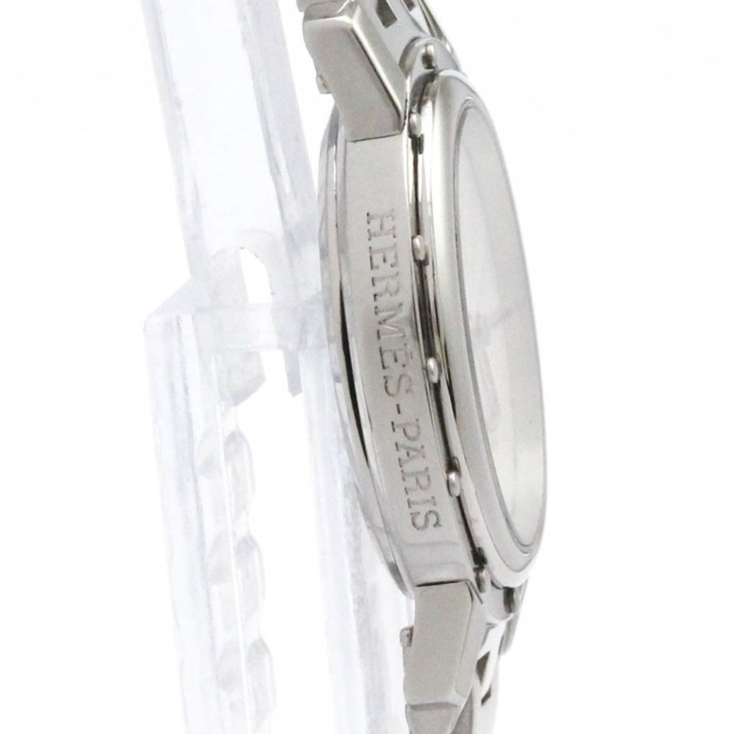 Hermes Clipper Oval Stainless Steel