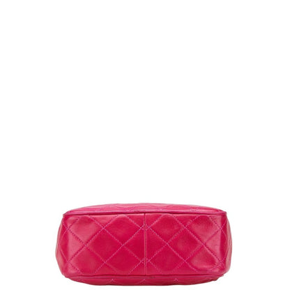 Chanel Coco Mark Matelasse Tassel Chain Shoulder Bag In Pink Lambskin