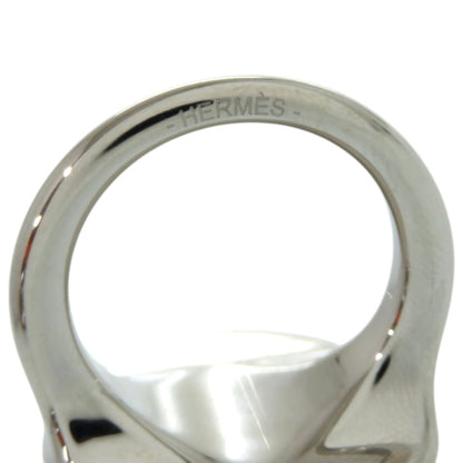 Hermes Collier De Chien Metal Silver Scarf Ring 0076 Hermes