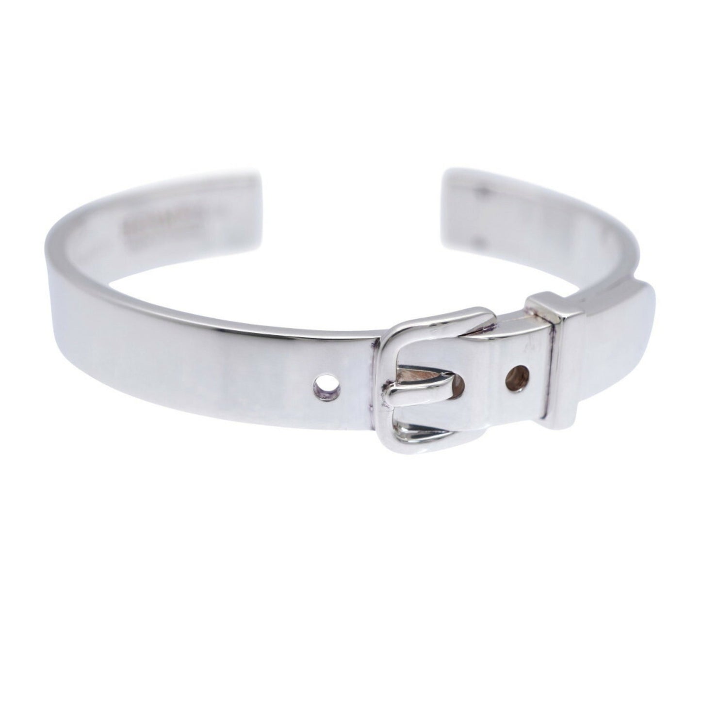 Hermes Boucle Cellier Bangle Silver 925 Bracelet 1059Hermes