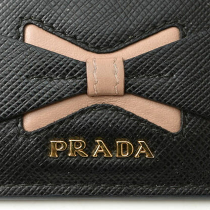 Prada Card Case/Business Holder Saffiano/Saffiano Nero/Black 1Mc025