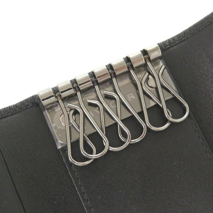 Unused Bvlgari Serpenti Scalie Man Leather Black Key Case