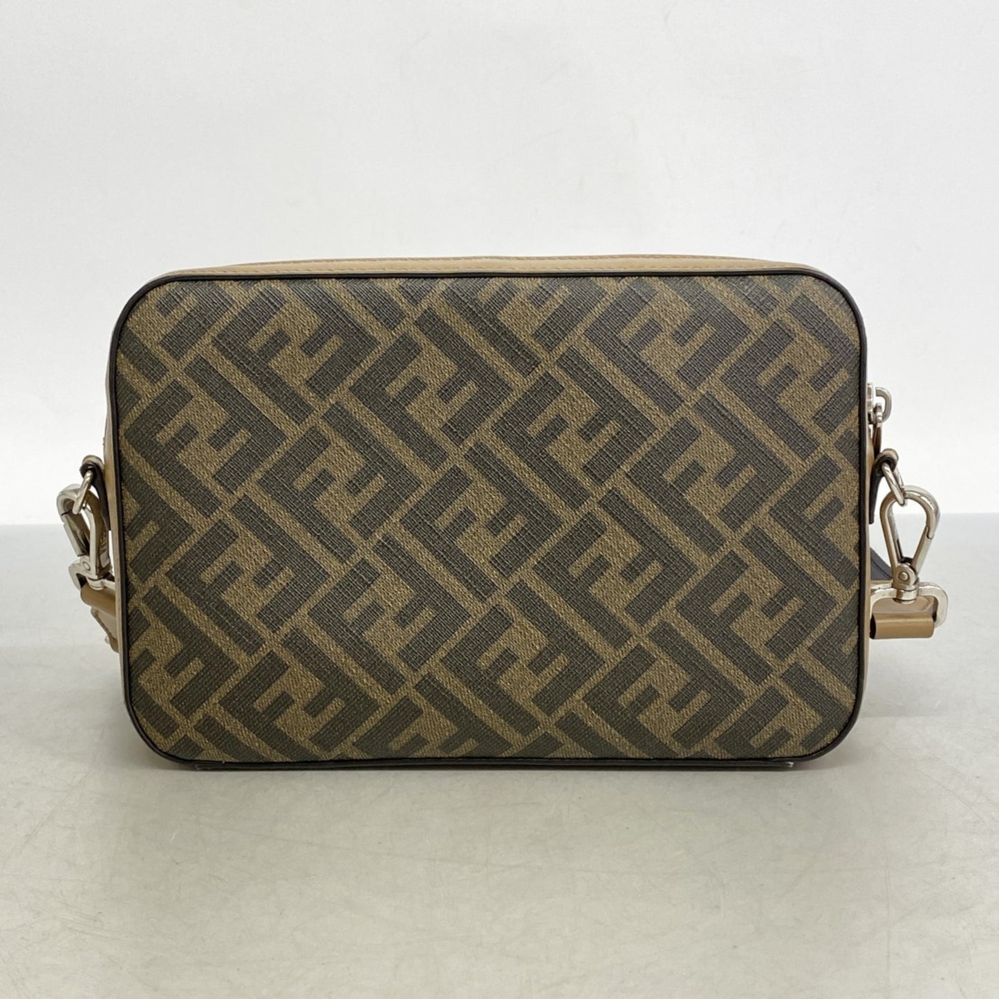 Fendi Zucca Leather Shoulder Bag