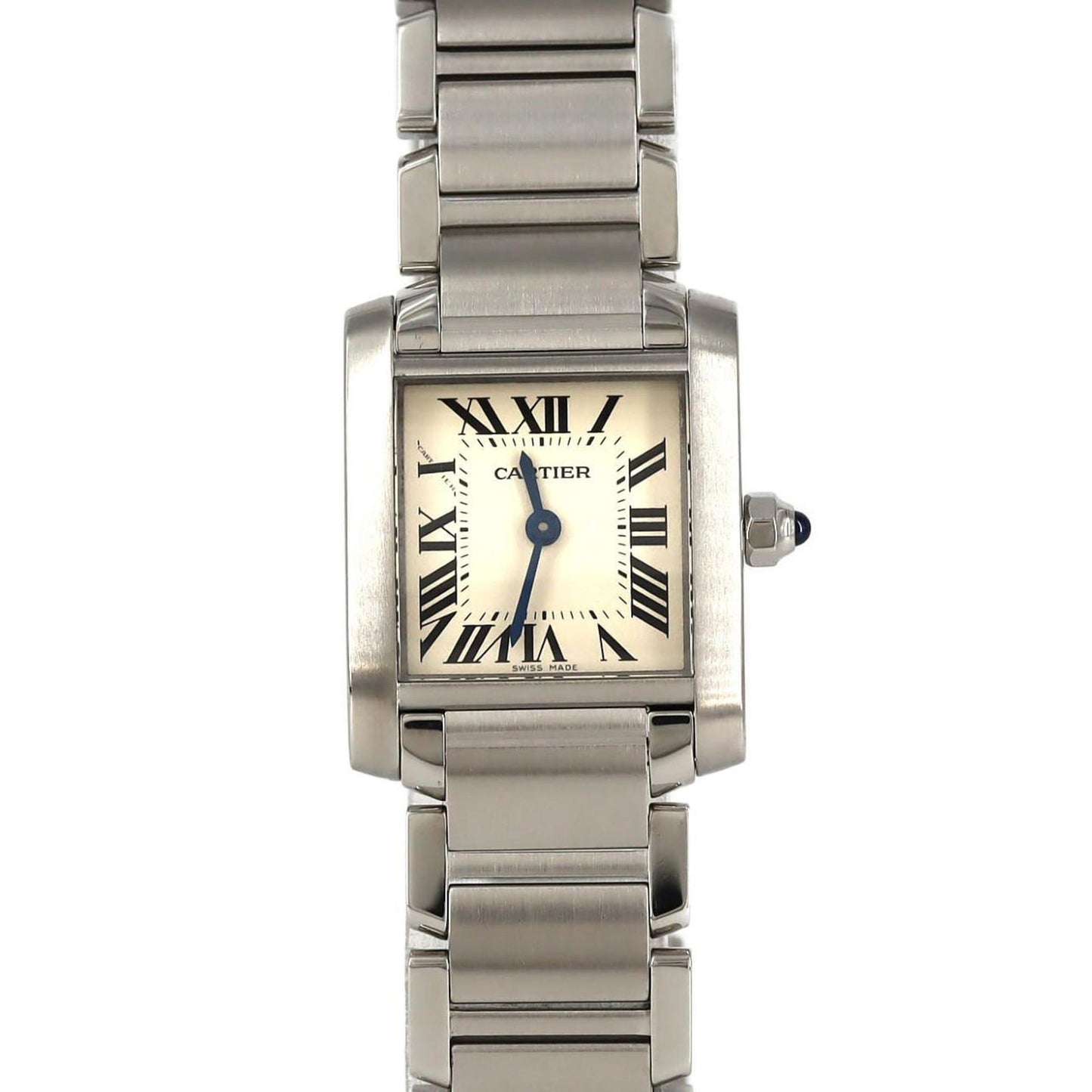 Cartier Tank Franaise Sm W51008Q3 Stainless Steel Quartz Watch