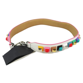Fendi Strap You Rockstud Shoulder Strap In Multicolored Leather