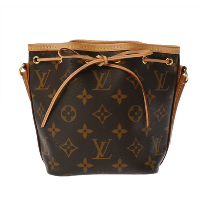 Louis Vuitton Monogram Nano Noe 2-Way Brown M81266 Women'S Canvas Shoulder Bag