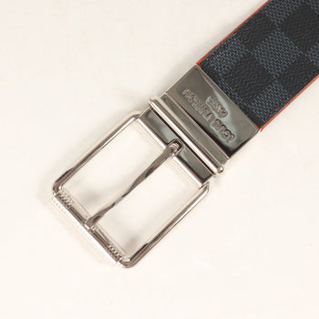 Louis Vuitton Louis Vuitton Belt Size: 95/38 Santur Damier Cobalt 40Mm Reversible Navy Orange