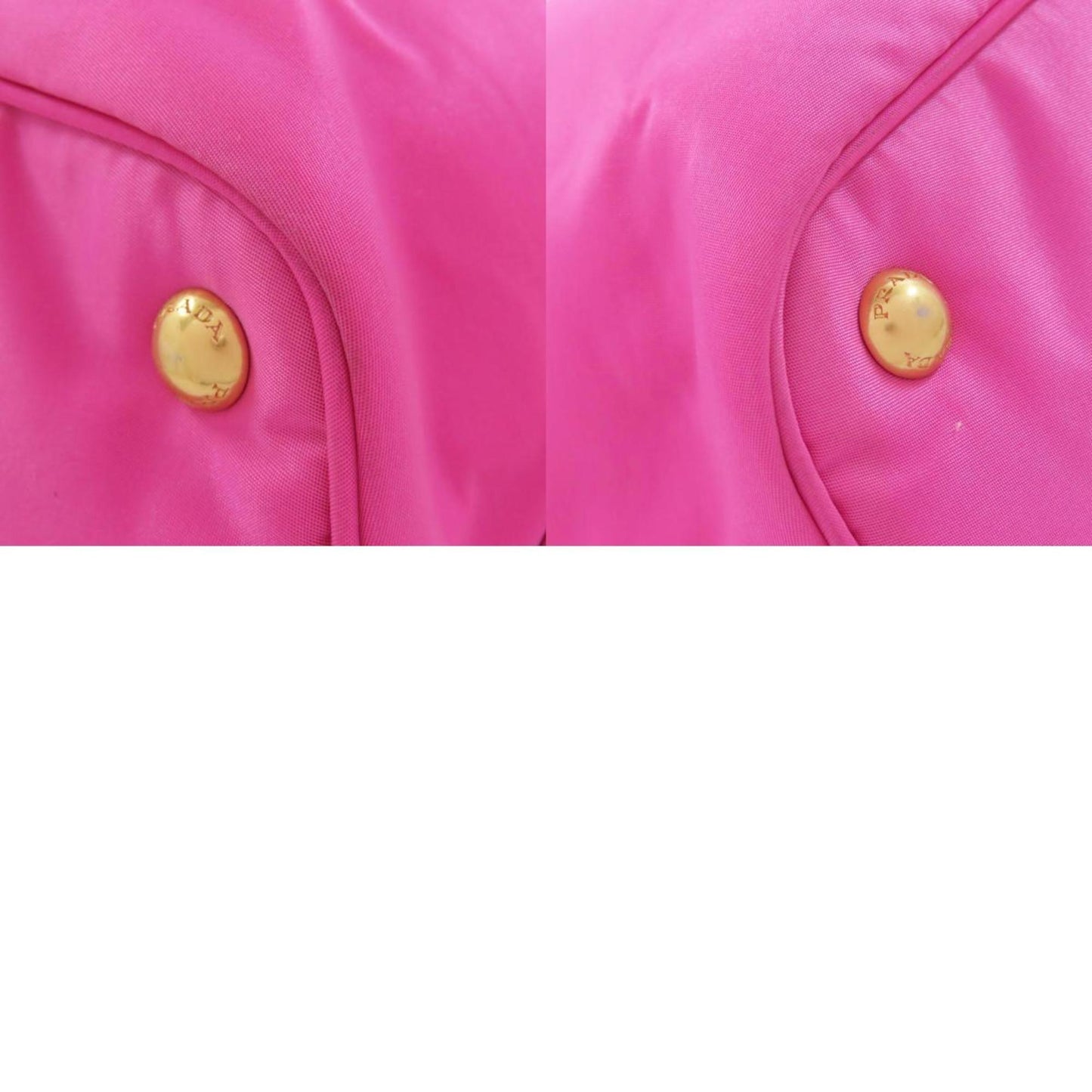 Prada Metal Tote Bag Nylon Material