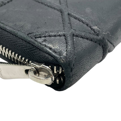 Christian Dior Diorama Long Wallet With Round Zipper
