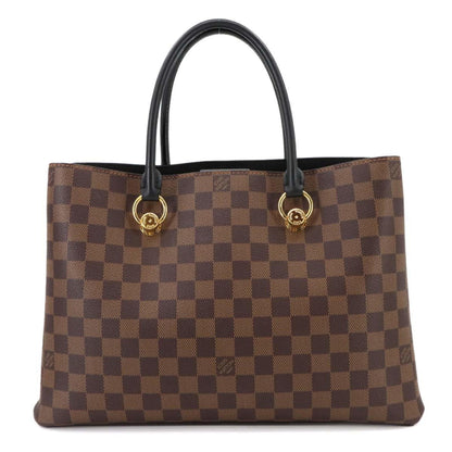 Louis Vuitton Damier Lv Riverside 2-Way Tote/Shoulder Bag In Ebene Noir