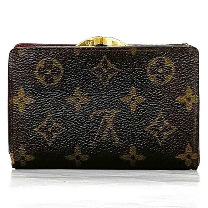 Louis Vuitton Bi-Fold Wallet Ec-22262 Brown Monogram M61663 Canvas Mi1001 Louis Vuitton Compact