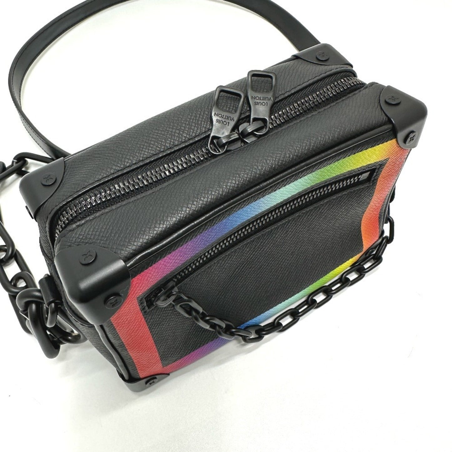 Louis Vuitton M30351 Taiga Mini Soft Trunk Shoulder Bag In Leather