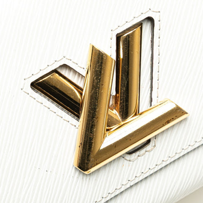 Louis Vuitton Epi Twist Pm Crossbody Chain Shoulder Bag M59886 White Leather