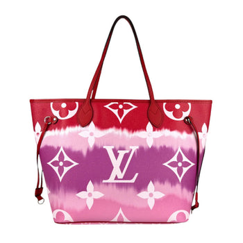Louis Vuitton Louis Vuitton Tote Bag Neverfull Mm Coated Canvas Red Purple Pink White Silver
