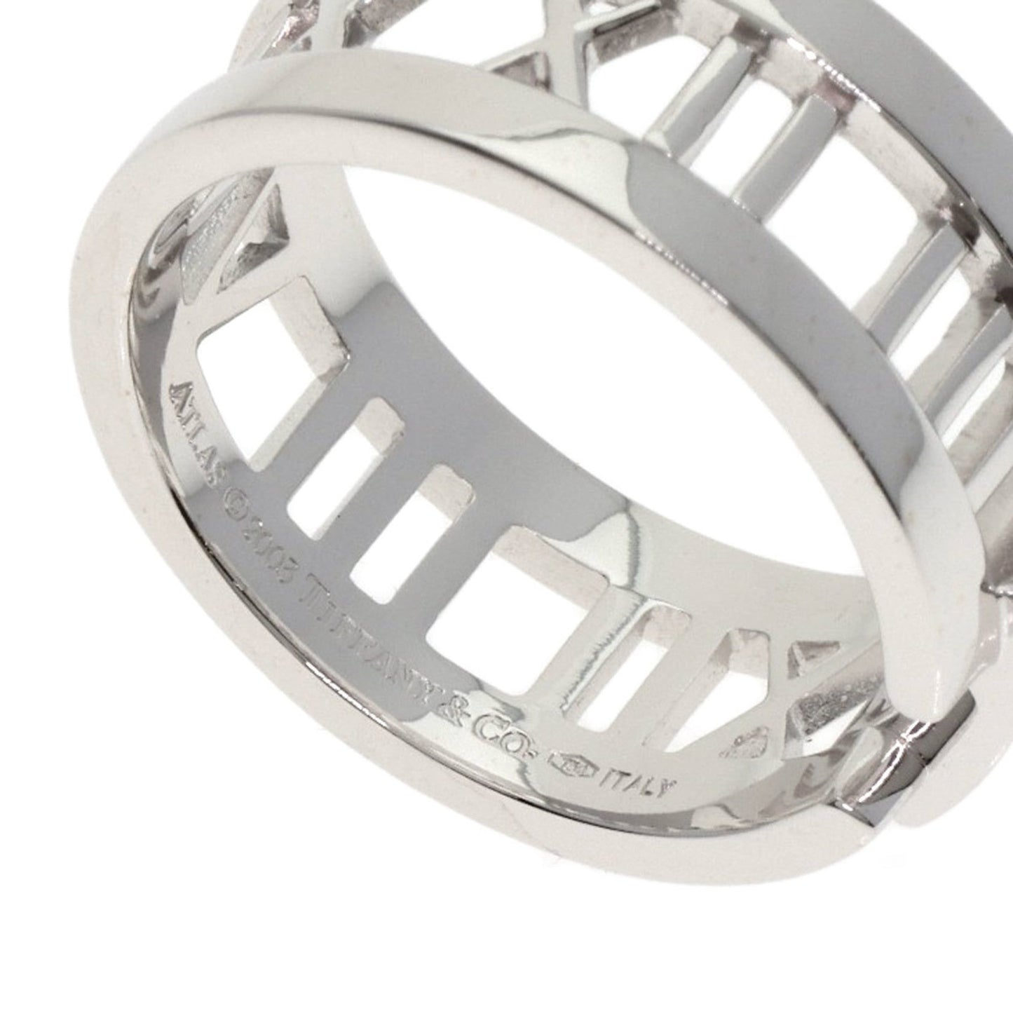 Tiffany Atlas Open Diamond Ring In 18K White Gold