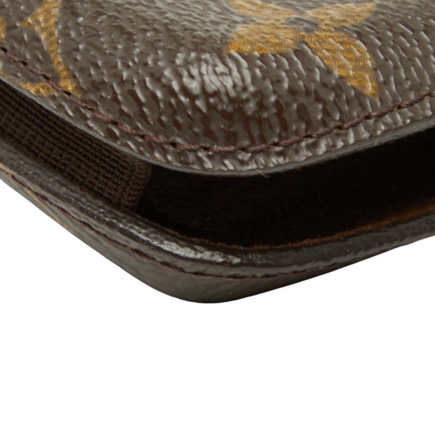 Louis Vuitton Monogram Etui Telephone International Pm Key Case/Mobile Phone Case M63064 Brown