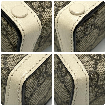Gucci Horsebit 1955 Mini Shoulder Bag 625615 In Gg Supreme Canvas