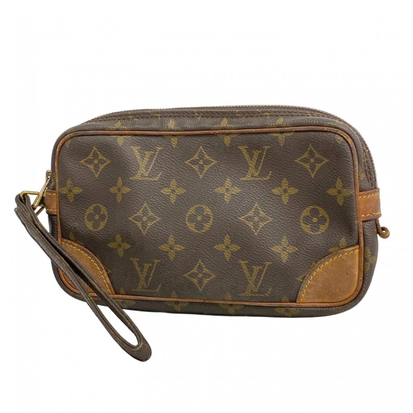 Louis Vuitton Monogram Marly Dragonne Pm Clutch Bag M51827 Brown