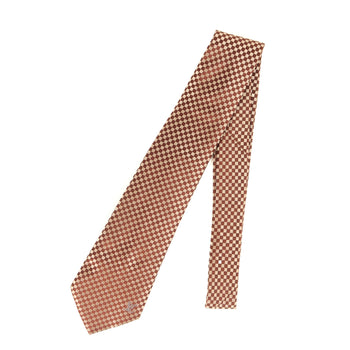 Louis Vuitton Louis Vuitton Micro Damier Silk Cravate Tie Brown