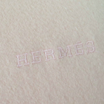 Hermes 100% Cashmere Shawl With Embroidered Logo