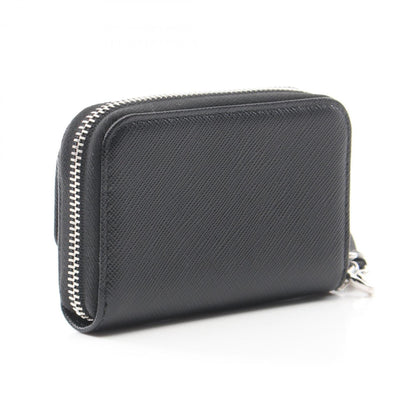 Prada Saffiano Triang Wallet/Coin Case Wallet Saffiano Leather