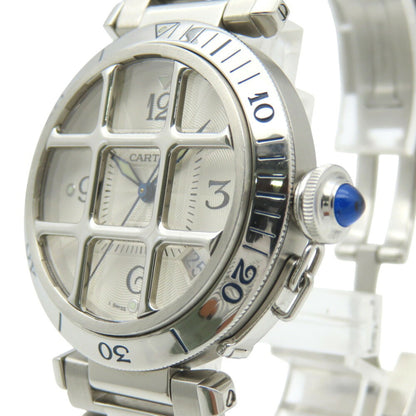 Cartier Pasha Convex Grid W31059H3 Automatic Watch
