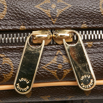 Louis Vuitton Monogram Manhattan Pm Handbag M40026 Brown Leather