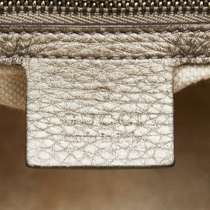 Gucci Soho Interlocking G Chain Shoulder Bag 308982 Gold Leather