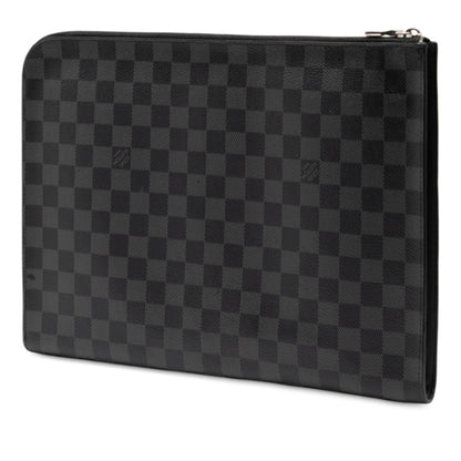 Louis Vuitton Damier Graphite Pochette Jour Gm Nm Clutch Bag N64437 Black