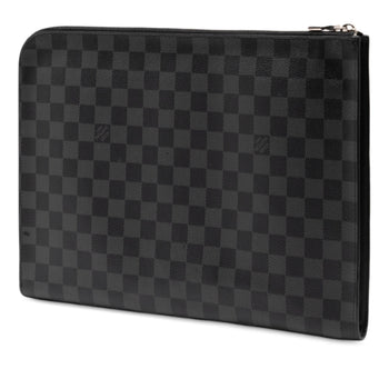 Louis Vuitton Damier Graphite Pochette Jour Gm Nm Clutch Bag N64437 Black
