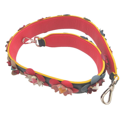 Fendi Strap You Leather Multicolor Navy Studded Floral Print Shoulder 1677 Fendi