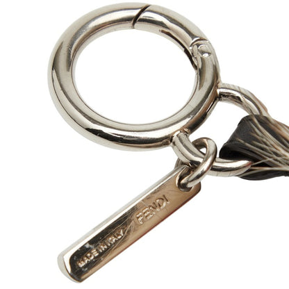 Fendi Bag Bugs Monster Charm Keychain In Beige Multicolored Fur