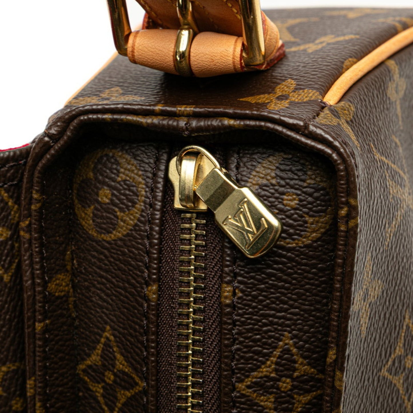 Louis Vuitton Monogram Viva Cite Mm One-Shoulder Bag M51164 Brown Pvc Leather